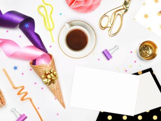 Champagne och blomsterarrangemang illustration