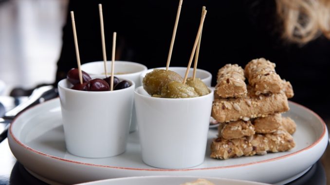 Champagne och gastronomi illustration
