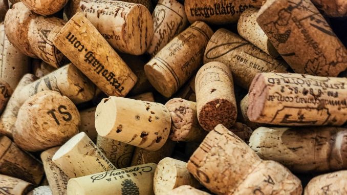 Den konstnärliga sidan av champagneflaskor illustration